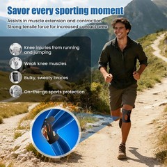 Pre-Shaped Kinesiology Tape for Knees – 14Pcs Waterproof Knee Tape for Knee Pain