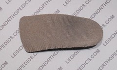 Foot Arch support – Pre-made POLYpropylene size 5 – 13, optional cover flat heel