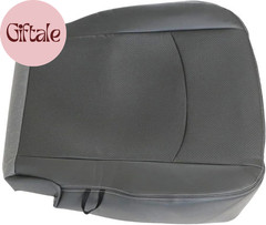 Driver Side Bottom Lower Replacement Perforated Leather Seat Cover Dark Gray Com