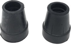 Replacement Cane Tips, 3/4 inch / 1.9 cm diameter, Black, Two Tips