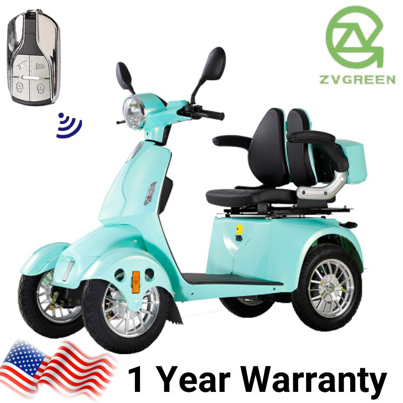 800W 4-Wheels Heavy Duty Mobility Scooters for Senior 60V 20AH 500lbs 31miles