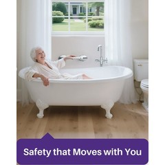17.5″ Shower Handles for Elderly with Safety Indicators, 2 Pack Grab Bars for Ba