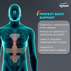 Tynor Aluminium Ash Brace (Hyper Extension Brace) Back Pain Relief