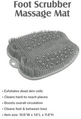 ZENVY Foot Bath Tub and Silicone Foot Scrubber Massage Mat Set for Soothing A…
