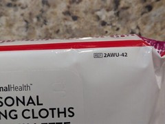 Cardinal Health Personal Cleansing Cloths Fragrance Free 2AWU-42 42 count 10/27