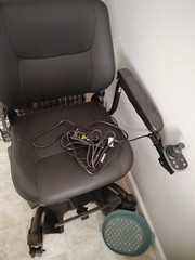 Pride Jazzy Black Power Wheelchair Joystick Flip Up Armrests