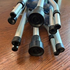 Carex Health Brands Blue Folding Crutches Aluminum/Plastic 58 in. H X 8 in. L