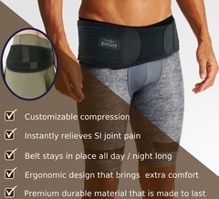 SI Belt That Treats Sciatica Symptoms Including Pelvic, Leg and Lower Back Pain