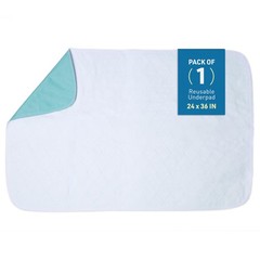 1 Pack 24×36 Inch Washable Waterproof Incontinence Underpad Nursing Bed Pad Set