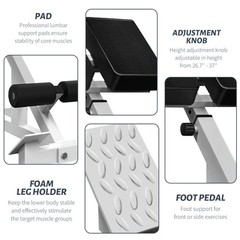Roman Chair Back Extender – Angle & Height Dual Adjustable Hyperextension Ben…