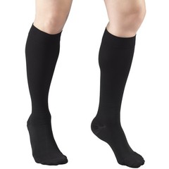 Truform 15-20 mmHg Compression Stockings for Men and Medium (1 Pair), Black