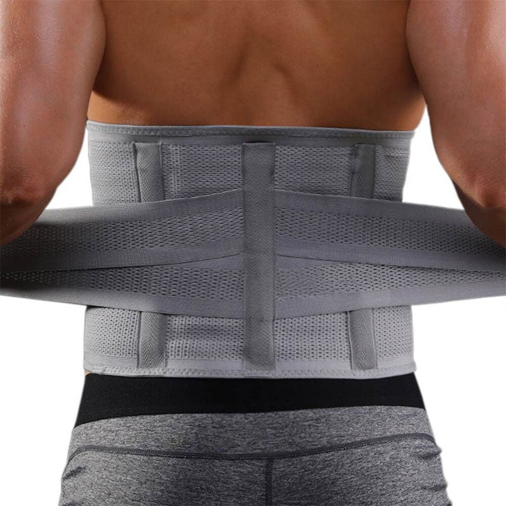 Lumbar Waist Support Belt Strong Lower Back Brace Pain Relief Spine Surgery Band