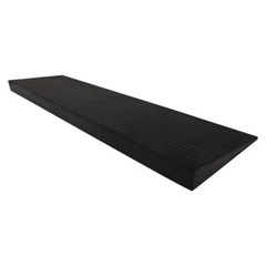 Anti-slip Solid Rubber Threshold Ramp Step Threshold Ramp Pad 9.8 x 35.4 x 1.8“