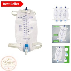 Comfort & Hygiene with 1000ml Easy-Tap Urinary Drainage Bags, Anti-Reflux