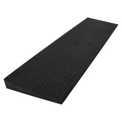 Anti-slip Solid Rubber Threshold Ramp Step Threshold Ramp Pad 9.8 x 35.4 x 1.8“