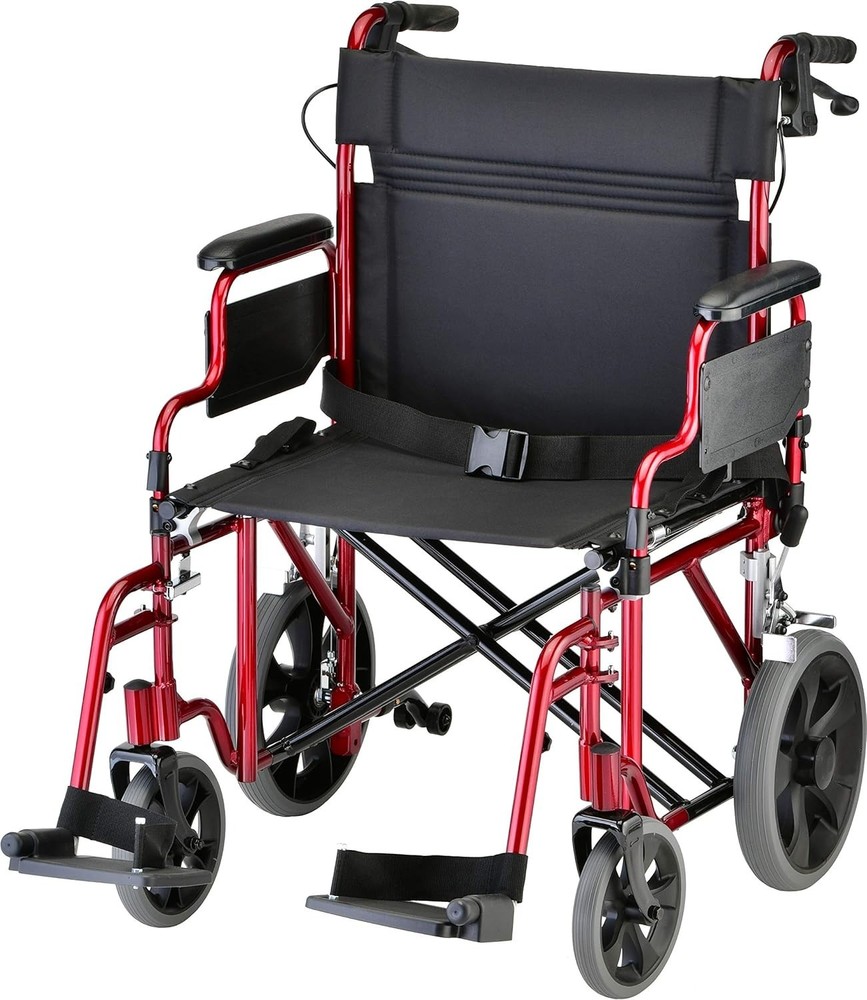 NOVA Heavy Duty Bariatric Transport Wheel Chair with 400 lb. Weight Capacity