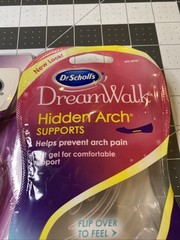 Dr Scholls Dream Walk Hidden Arch Supports Gel & Ball Of Foot Cushions NEW