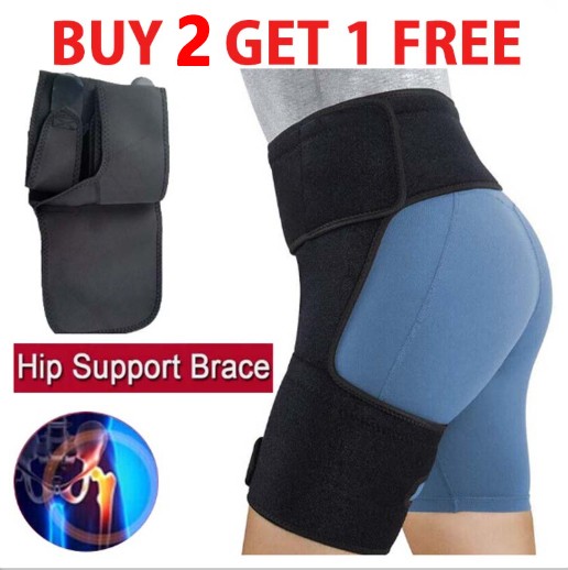 Hip&Groin Support Brace-Compression Wrap for Sciatica Pain Relief&Thigh Recovery