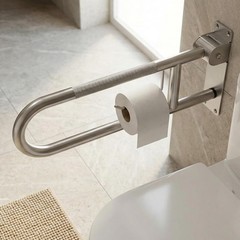 26-Inch Foldable Toilet Grab Bar – 90° Flip-Up Design, Premium 304 Stainless