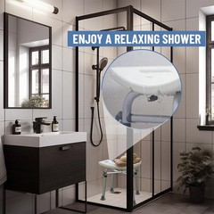 Adjustable Heavy-Duty Shower Chair for Seniors, Supports 500 lbs – Compact & …