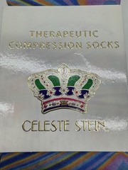 Celeste Stein Therapeutic Compressions Knee Length Women’s Socks -Blue Plus Size