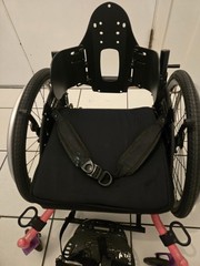 Tilite Pilot Pink Permobil Wheelchair Missing Back Handles & Cushion