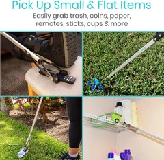 Vive Suction Cup Grabber Reacher 32″ – Elderly Grab It Reaching Pickup Tool Heav