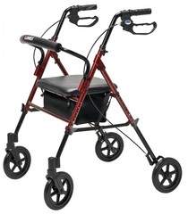 Set n? Go Wide Height Adjustable Rollator – Burgundy