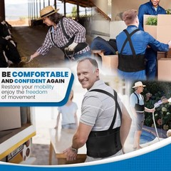 Back Support Belt Fajas Para Hombres De Trabajo Soporte Lower Control Brace