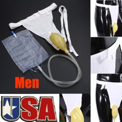 US Portable Urine Leg Bag Collector Pee Catheter male Wearable men Urinal 1000ml