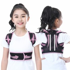 Adjustable Kids Posture Corrector – Back Brace for Humpback Prevention, Pink L