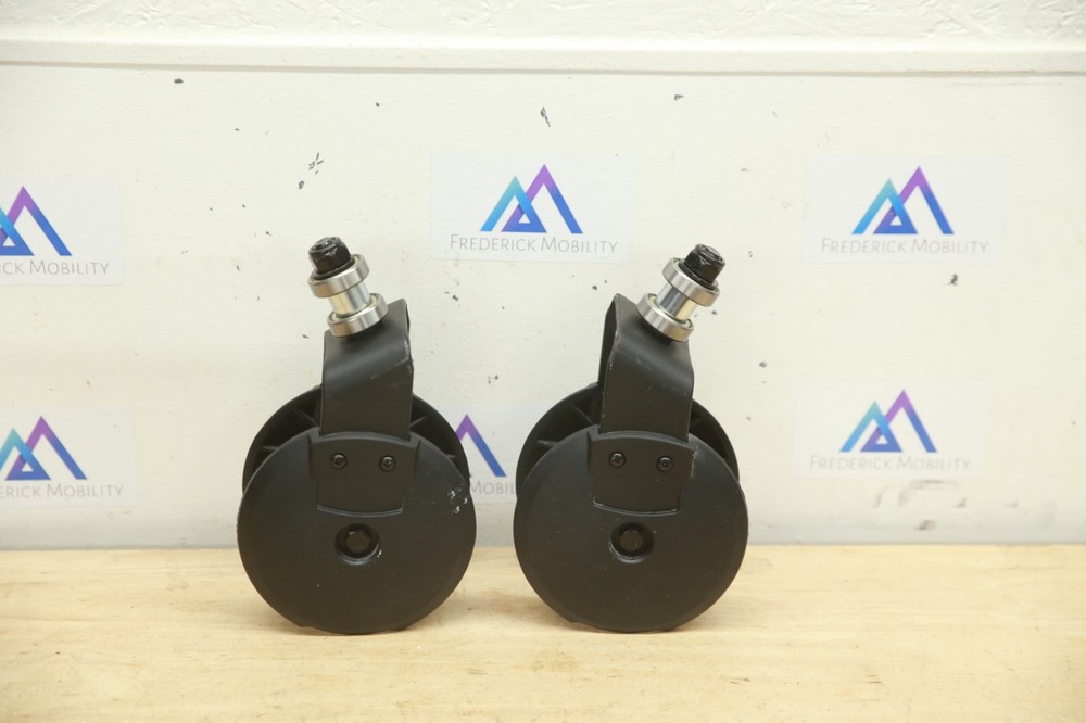 PAIR 6″ Caster Wheel Tire FORKS for Quantum Edge 3 / Q6 2.0 Power Chairs