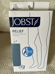 Jobst Relief Compression Stockings, Large Beige Knee High, 15-20 mmHg. NIB