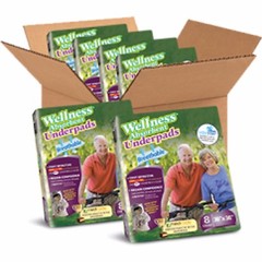 48 Wellness Super Absorbent Underpads, 30″ x 36″, 1 Change in 8 to 12 Hours