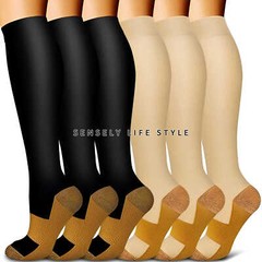 Women’s Plus Size Compression Socks Wide Calf 15-20mmHg Graduated Compression