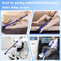 42 Inch Rigid Leg Lifter Strap Hip Knee Surgery Recovery Aid Mobility Foot Loop
