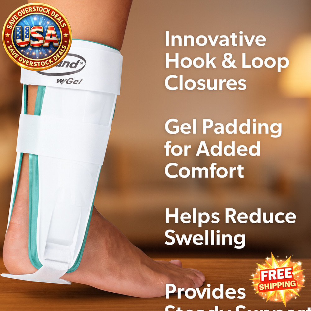 Surround Gel Ankle Brace, Large, 10″ Height, Ankle Recovery Support