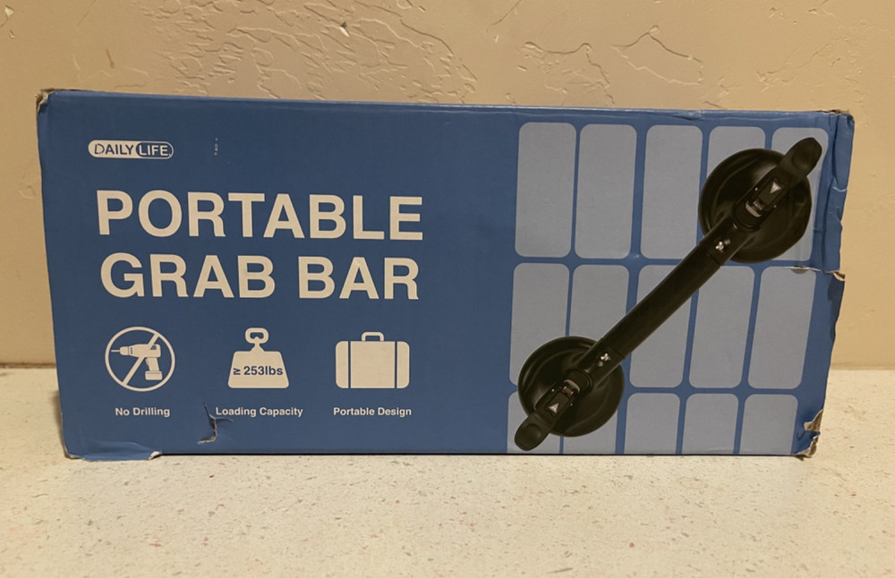 Daily Life Heavy Duty (253 LB), 21 inch long Black Grip Bar for Carrying Loads