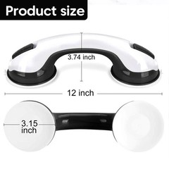 2Pack Shower Grab Bar 12″ Showers Suction Bar Handle Bathroom Safety Grip Handle