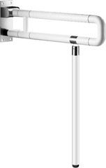 Flip Up Toilet Grab Bar Rail 23.6″ Anti-Slip Knurled Handicap Bathroom Safety