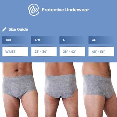 Nexwear Disposable Underwear Male Pull On X-Large 205 60 Ct