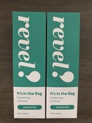 Lot Of 2 New In Box Revel Deodorizing Lubricant 8oz Bottles Unscented Exp 10/27
