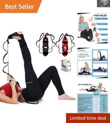 Therapeutic Stretching Strap for Foot, Calf & Hip Pain Relief – Unisex Design