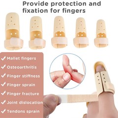 Mallet Finger Splint Orthotic Finger Straightening Protector for Sprained Finger