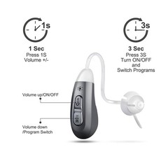 JINGHAO Digital Hearing Amplifier Noise Reduction Rechargeable 12H Working Time