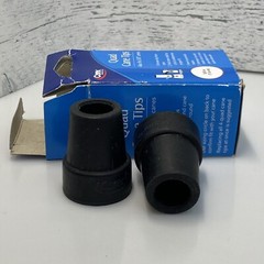Carex Quad Cane Tips Also Fits 5/8 Inches Canes Large Metal Reinforced Base 2ct