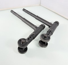 Ki Mobility Focus CR Anti-Tip Assembly Bars (PAIR) Wheelie Bar Stoppers – Black