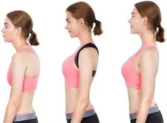 True Fit Posture Corrector Belt Adjustable Back Brace Straightener For Men – V2
