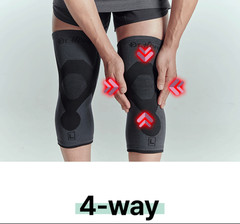 Dr. Hive Knee Guard DK-1 Sleeve Type 1 Set 4 Size Options 4-Way Sports Taping