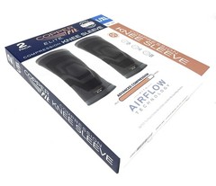 Copper Fit Elite Air Knee Sleeve 2-pack, AIR Flow Stays Dry, Cool Lightweight